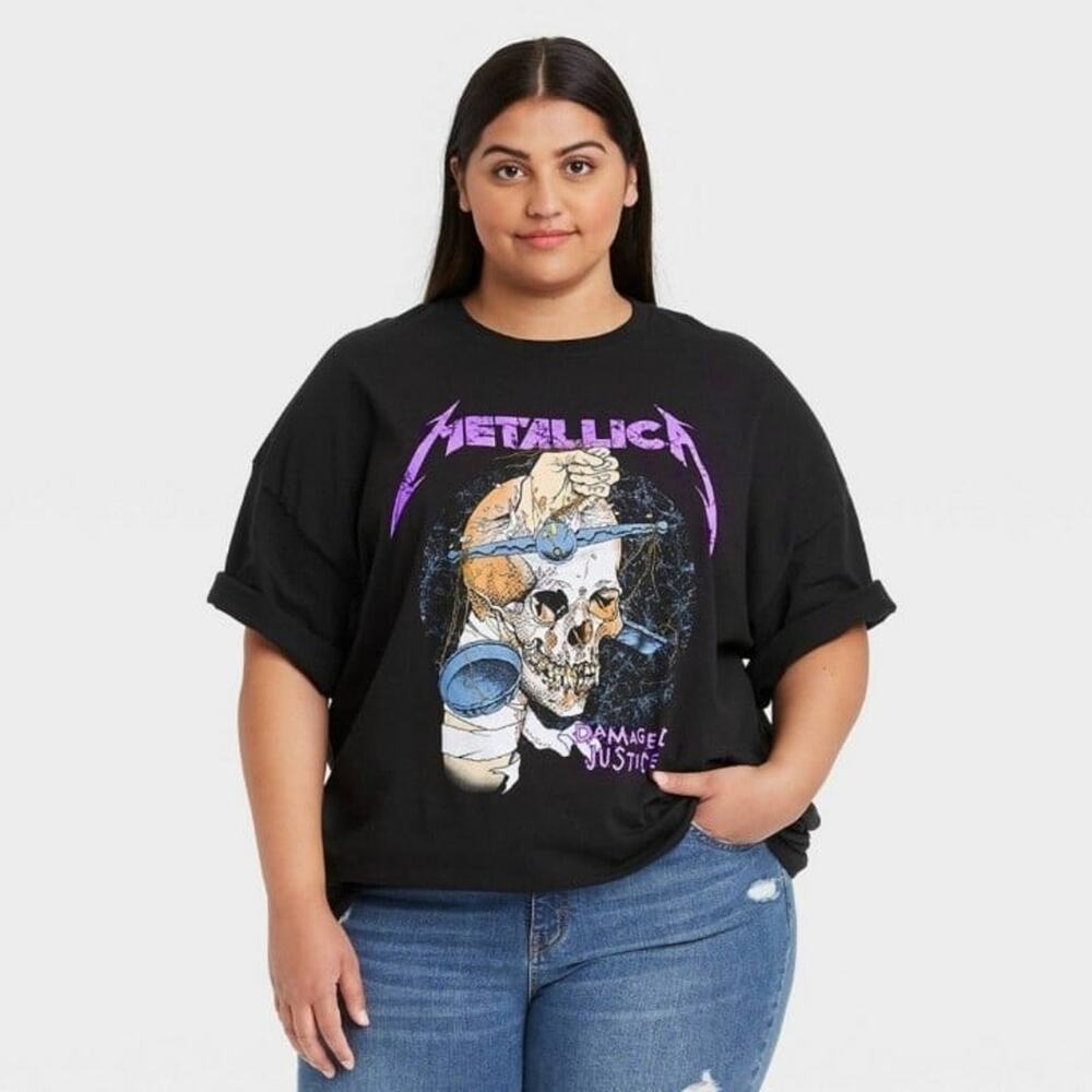 Metallica tee shirt LG/ XL loose fit with tags tshirt